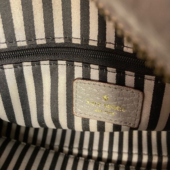 KATE SPADE GORGEOUS GREY Leather Handbag - Picture 6 of 9